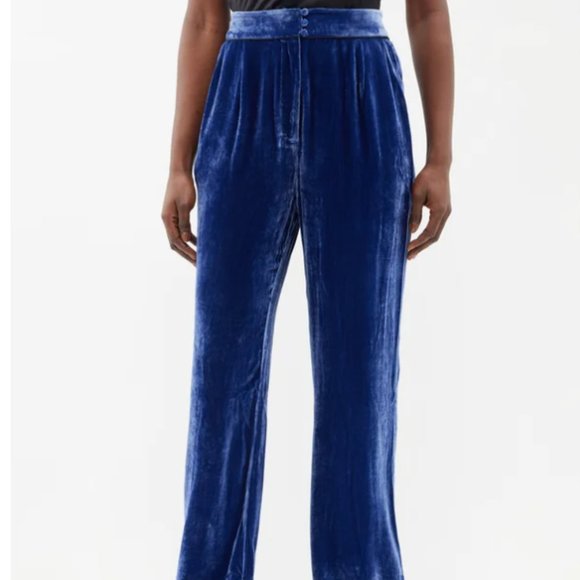 SLEEPING WITH JACQUES The Bon Vivant belted piped velvet robe and pants - Picture 3 of 15